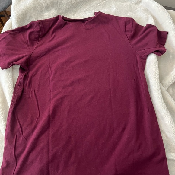 Women's Adidas Trefoil Marroon T Shirt - Picture 8 of 8